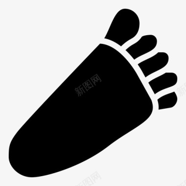 脚印婴儿赤脚图标图标