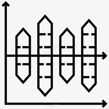 分析矢量图体积分析条形图柱状图图标图标