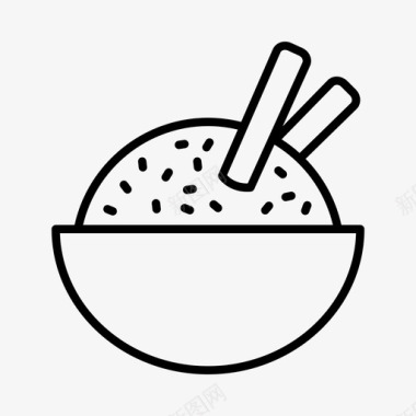 大米饮食食物图标图标