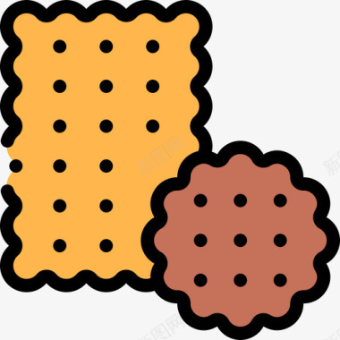 饼干美食19原色图标图标