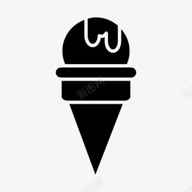 冰锥冰淇淋图标图标