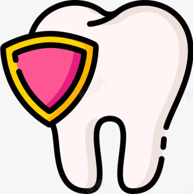 牙齿护理牙齿牙齿护理18线性颜色图标图标