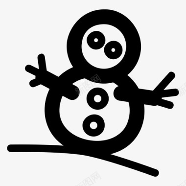 圣诞雪人雪人圣诞节装饰图标图标