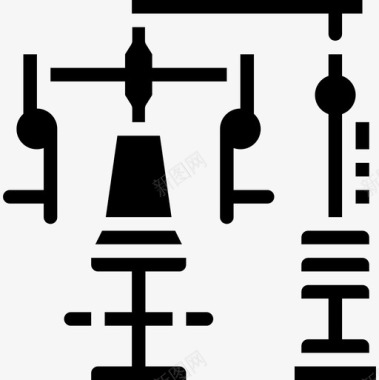 动感单车健身房健身健身房55实心图标图标