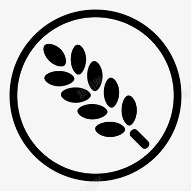 面筋串面筋素食小麦图标图标