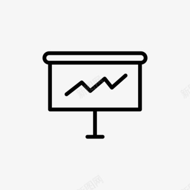增长曲线图董事会业务演示图表图标图标