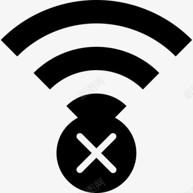 移动宣传广告Wifi移动接口2填充图标图标