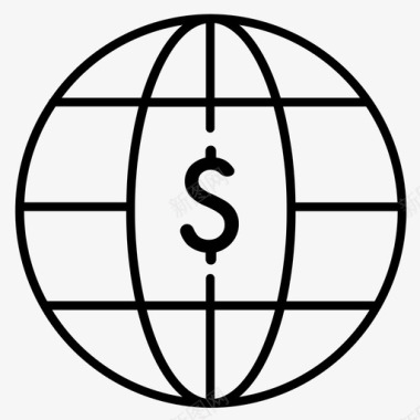 虚拟货币美元金融图标图标