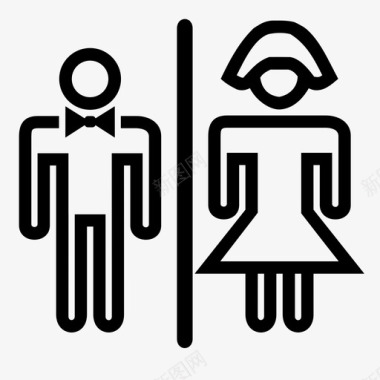 stickman男士和女士短发stickman男士papillon和女士短发体裁图标图标