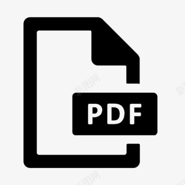 pdf模板pdf文件格式符号图标集3图标