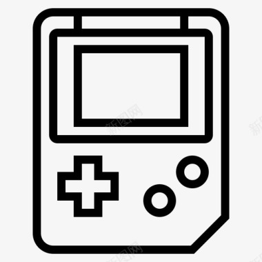 游戏机手持式游戏机网上商店和电子商务图标图标