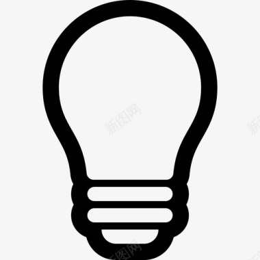 现代led灯泡明亮电气图标图标