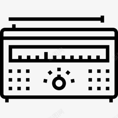 腾讯视频图标收音机音频和视频18线性图标图标