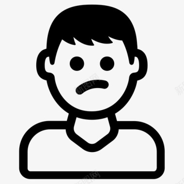 心烦烦恼无聊图标图标
