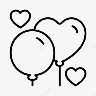 气球丘比特爱情图标图标