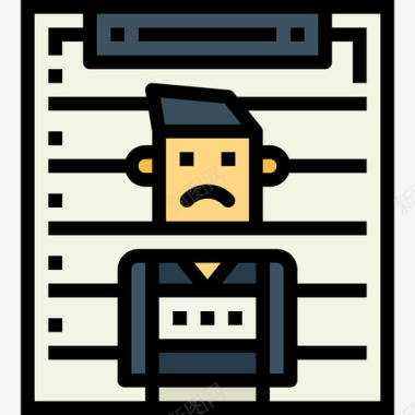 新闻字幕条通缉新闻48条直线颜色图标图标