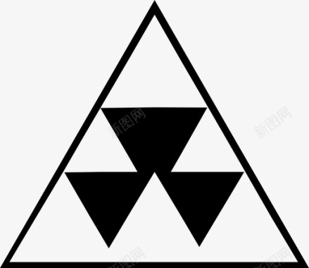 三角形金字塔图标图标