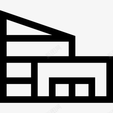购物中心购物中心城市40直线型图标图标