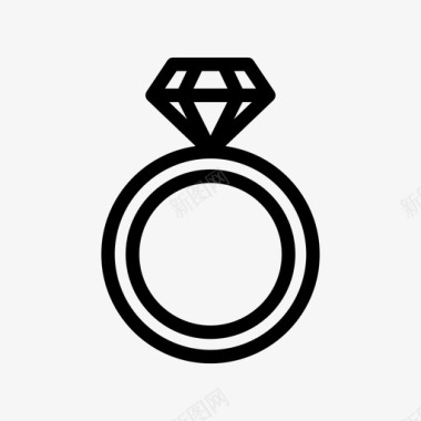戒指钻石珠宝图标图标