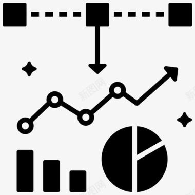 数据可视化数据分析统计图形图标图标