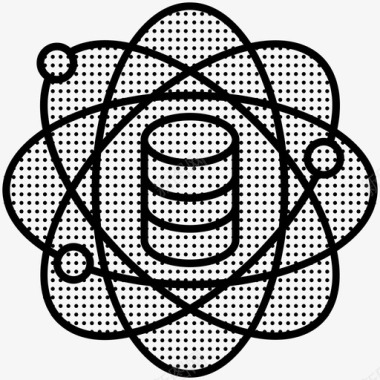 数据科学数据分析点式编码图标图标