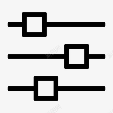 网页图标矢量均衡器设置更改选项图标图标
