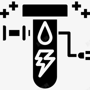 滤水器电4固体图标图标