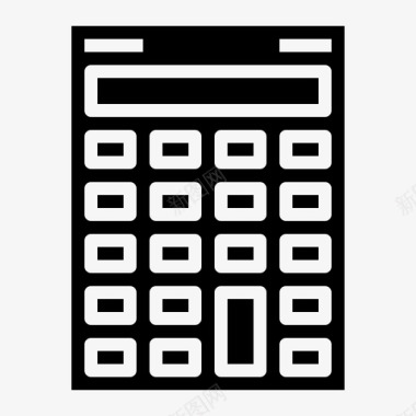 数学标识符计算器数学文具图标图标