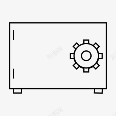 整理柜储物柜储物柜安全储物柜钱保险箱图标图标