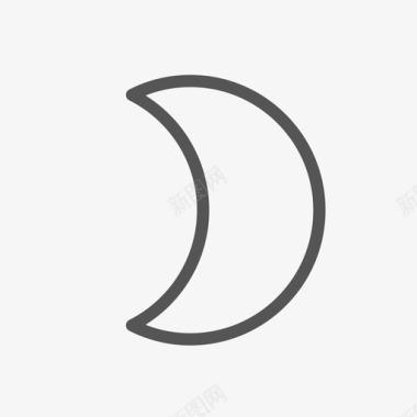 晚上 月亮 夜图标