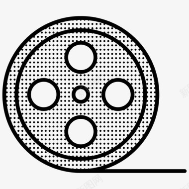 电影星空电影电影院录音图标图标