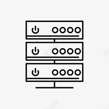服务器数据线路图标图标