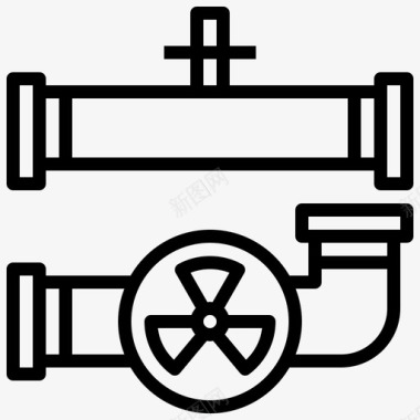 天然椰子汁天然气管道危险生态与环境图标图标