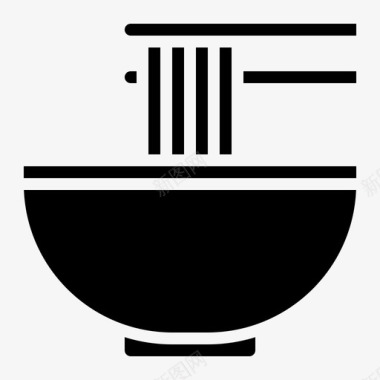 面条筷子吃图标图标