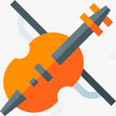 小提琴普通艺术21平调图标图标