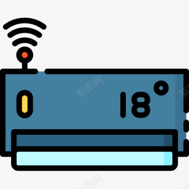 家居详情页空调智能家居10线性颜色图标图标