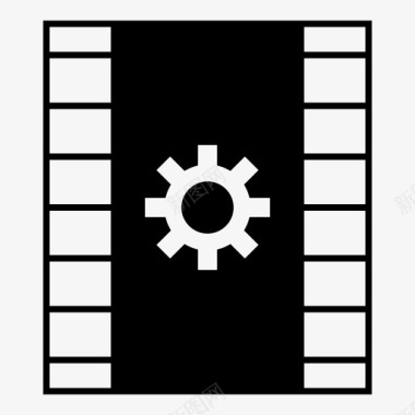 电影宣传片设备胶片电影图标图标