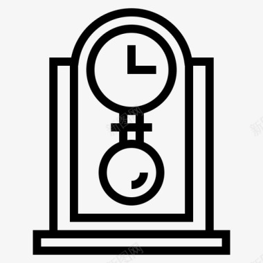 钟表家具时间图标图标