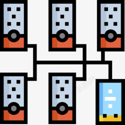 音乐系统音乐系统domotics28线性颜色图标高清图片