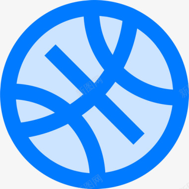 篮球徽标8蓝色图标图标