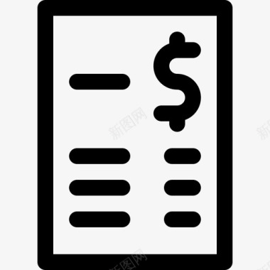 收据收据76号餐厅直线图标图标