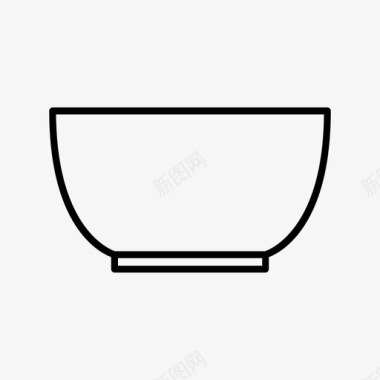 沙拉碗厨房搅拌碗图标图标