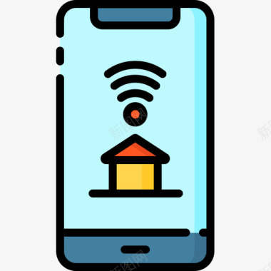 智能大屏手机智能手机smarthome10线性颜色图标图标