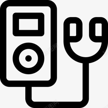 iPodIpod电子67线性图标图标