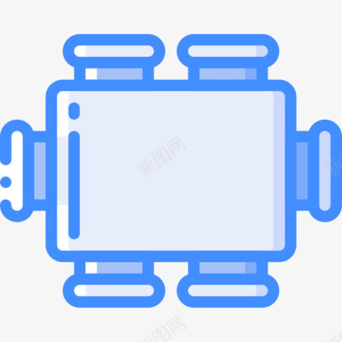 家具品牌标志桌子平面家具4蓝色图标图标