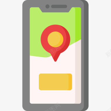 手机抖音app应用图标手机旅行应用程序19扁平图标图标