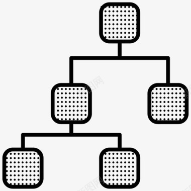 建模层次结构树状结构图标图标