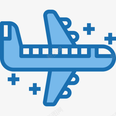 飞机图片素材飞机在线营销13蓝色图标图标