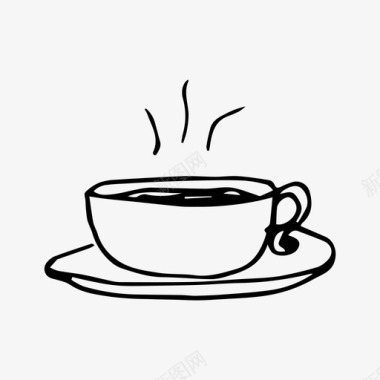 咖啡热饮早茶图标图标