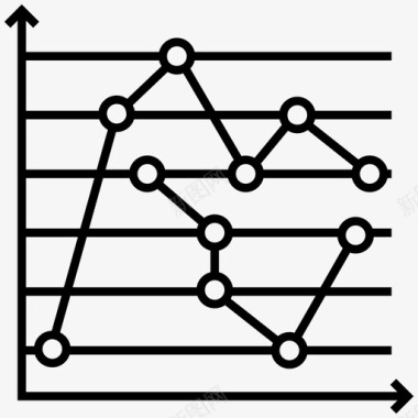 现代信息图数据可视化图形表示图标图标